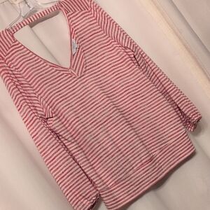 Liverpool Red and White Striped Top